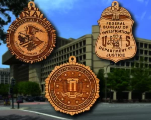 FBI wooden plaques