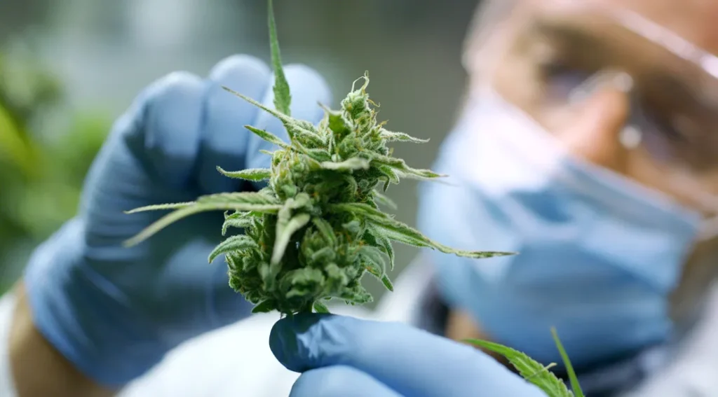 weed and scientist